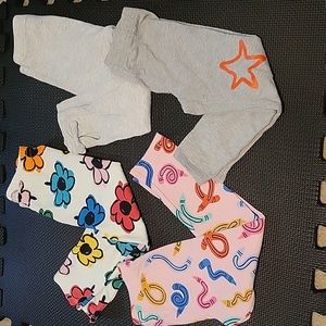 Set of 4 Girls Leggings Size 2T